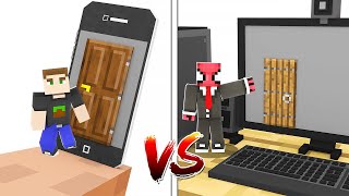 Bi̇lgi̇sayar Ev Vs Telefon Ev - Minecraft