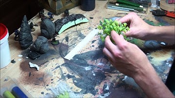 Materials for Miniature Wargaming Terrain & Scratch Building: Plastic Plants, Diamonds & Bamboo