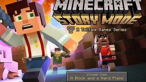 Minecraft: Story Mode Episode 4 "A Block and a Hard Place"  All Cutscenes (Game Movie) 1080p HD