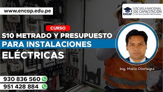 CURSO: S10 METRADO Y PRESUPUESTO PARA INSTALACIONES ELÉCTRICAS 2023