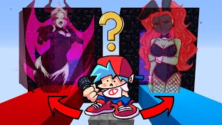 Minecraft Fnf Boyfriend Do Not Choose The Wrong Portal Sarvente Or Tricky Girl ?