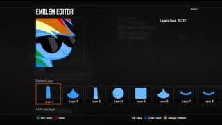 Black Ops 2 - Awesome Rainbow Dash Emblem tutorial (My Little Pony)
