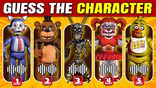 Guess The FNAF Character by Voice - Fnaf Quiz Five Nights At Freddys Chica, Freddy, The Mimic