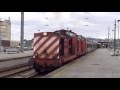 Class 1400 of cp with regional train in porto nice acceleration