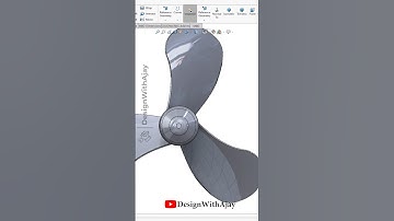 how to design propeller blade #propeller#cad #3d #designwithajay #solidworks #shorts #trend #viral