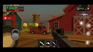 Pixel Z Gunner 3D |  Battle Survival | Silence Farm | Easy Mode |  Stage 1 | Android Gameplay screenshot 2