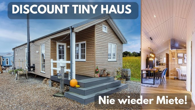 Discount Tiny House 2023 Building permit almost easy. 3 ZKB 1 day  construction time. 2 persons lodge 