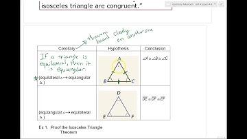 Lesson 4-8 Isosceles Triangle Properties