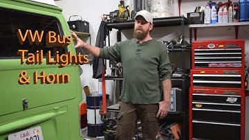 VW Bus Tail Light Backers and Horn Trouble shoot