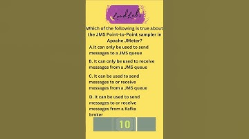 Which of the following is true about the JMS point to point sampler in Apache JMeter | LoadLabs