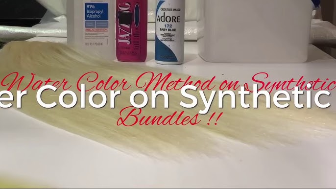 How To Dye A Synthetic Wig Pink Water Color Method, Rit Dye Synthetic Hair, SeNyabella