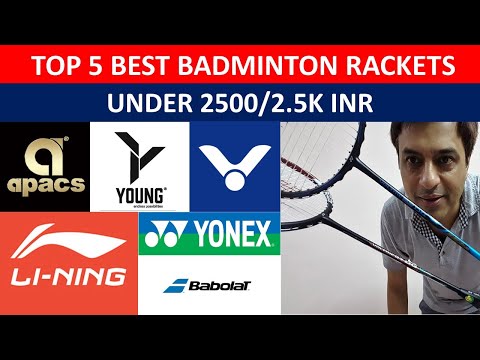 HINDI | TOP 5 BEST BADMINTON RACKETS UNDER 2500|TOP 5 BADMINTON RACKETS UNDER 2500INR🔥|ENG