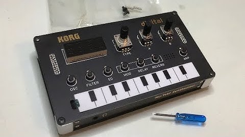 Building the nts-1 only with the korg tool - from unboxing to powering
