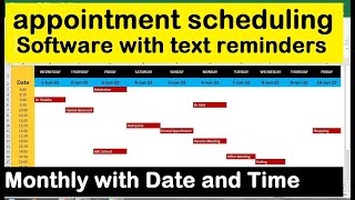 automated appointment reminders Software in Excel