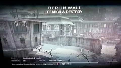 Double bank tomahawk on Berlin Wall