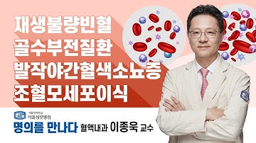 [서울성모병원] 명의를 만나다. 혈액내과 이종욱 교수 (풀버전)