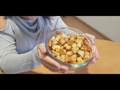 გემრიელი ხრაშუნა \"სუხარიკების\" მომზადება სახლში.