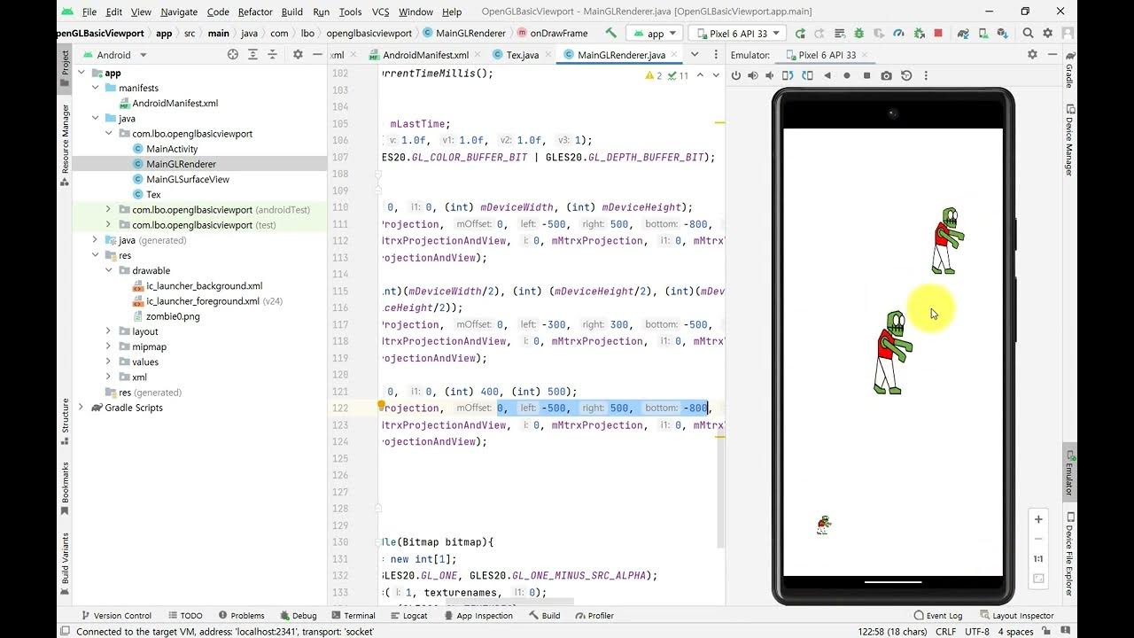 24 안드로이드 OpenGL ES 뷰포트와 프로젝션 YouTube