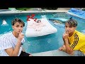 LITTLE SISTER WAKES UP IN SWIMMING POOL PRANK!