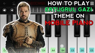 How To Play Ertugrul Ghazi Theme On Mobile Piano | Slow Version screenshot 4