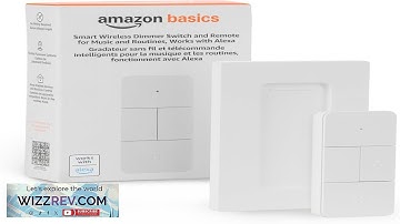 Amazon Basics Smart Dimmer Switch and Remote for Music and Routines Compatible