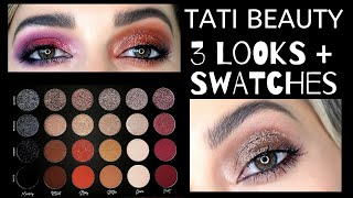 Tati Beauty Textured Neutrals Vol.1 | 3 Looks 1 Palette + Live Swatches