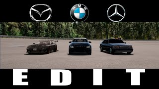 BMW MERCEDES MAZDA | EDIT BEAMNG DRIVE