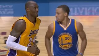 Kobe Gives Steph Curry Respect After Draining Long Three! ❤️💙