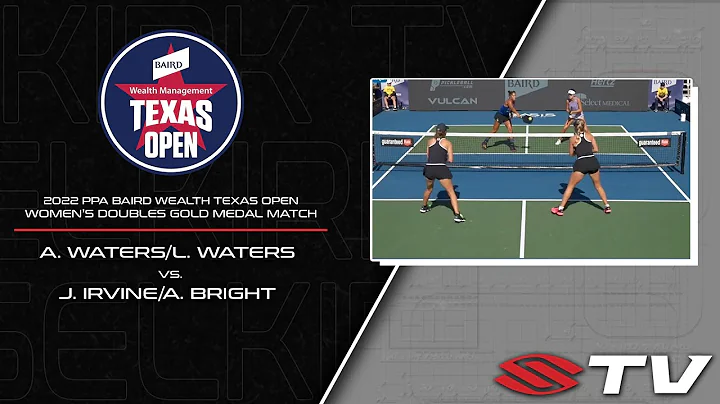 2022 PPA Baird Texas Open Women's Doubles Gold Med...