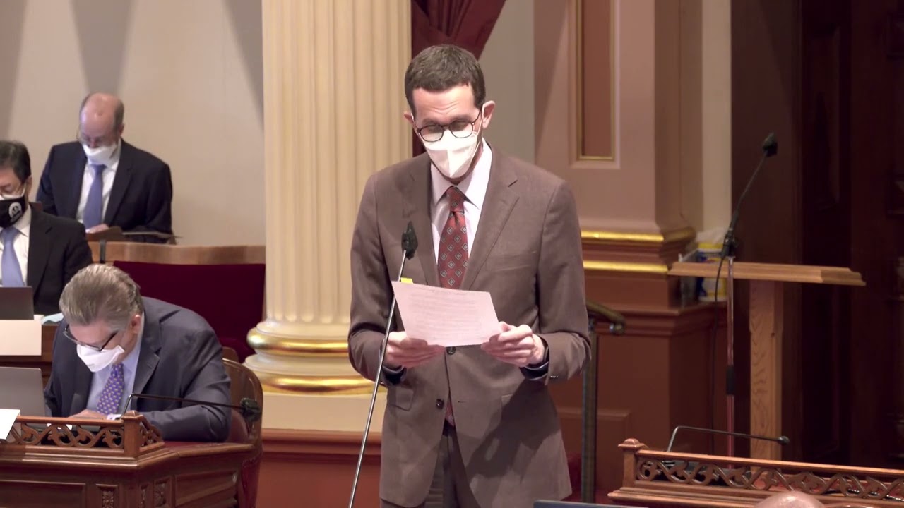 Sen. Scott Wiener Adjourns in Memory of Charlie Starbuck