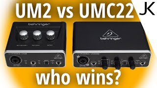 Behringer UM2 vs UMC22 - Which one is right for you?