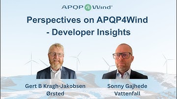 Perspectives on APQP4Wind - Developer Insights