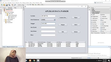 Membuat Program Aplikasi Data Parkir Sederhana Menggunakan Netbeans||TugasAkhirPemogramanVisual2