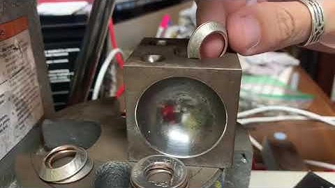 Using a Doming Block and Folding Ball to Make Coin Rings