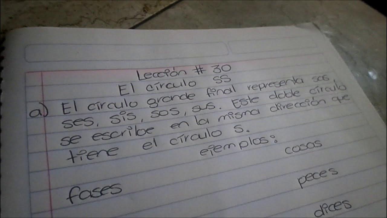 LECCIÓN 30 EL CÍRCULO SS / Aprende Taquigrafía Pitman YouTube