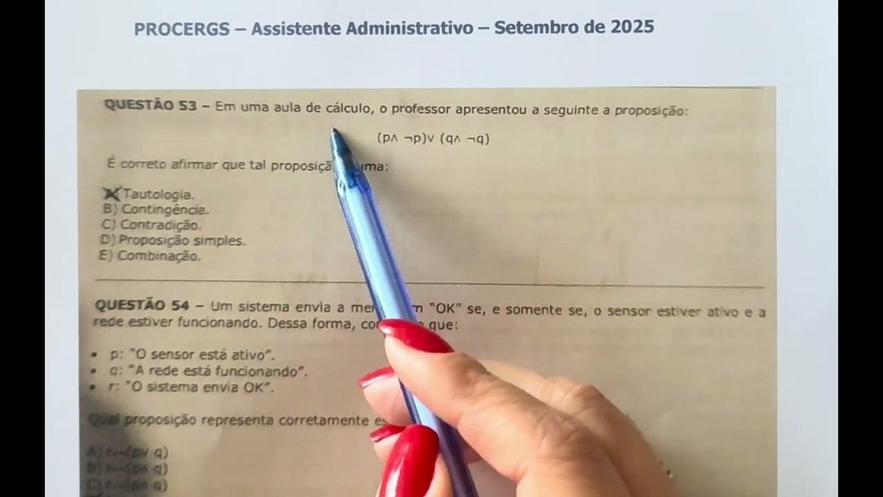 PROCERGS - Raciocínio Lógico - Setembro de 2025