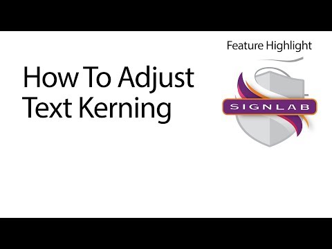 How To Adjust Text Kerning
