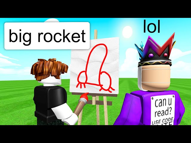 Roblox Speed Draw but the Server is the size of my will to live 😎 #r, drawing