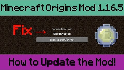 How to Update the Minecraft Origins Mod! [Fabric 1.16.5]
