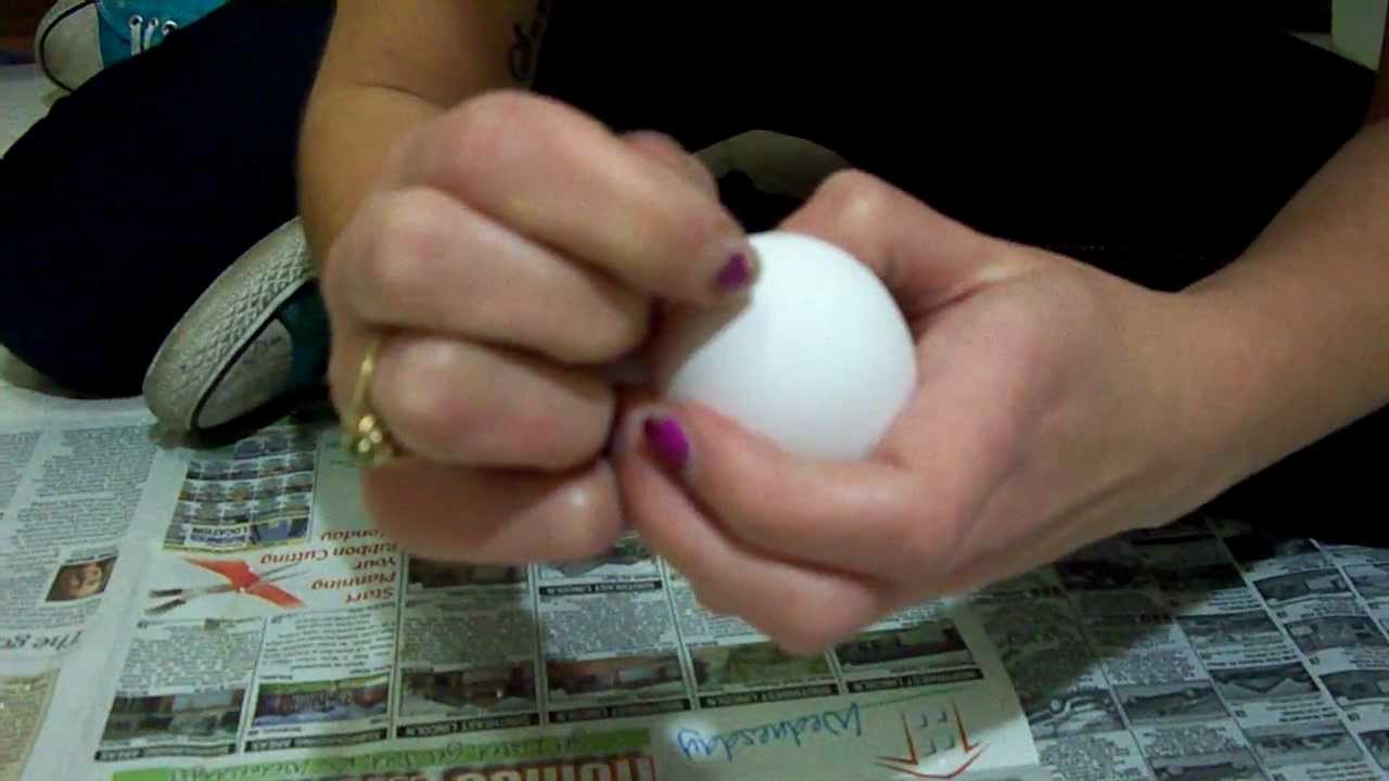 The first step to: Glitter Egg Bombs