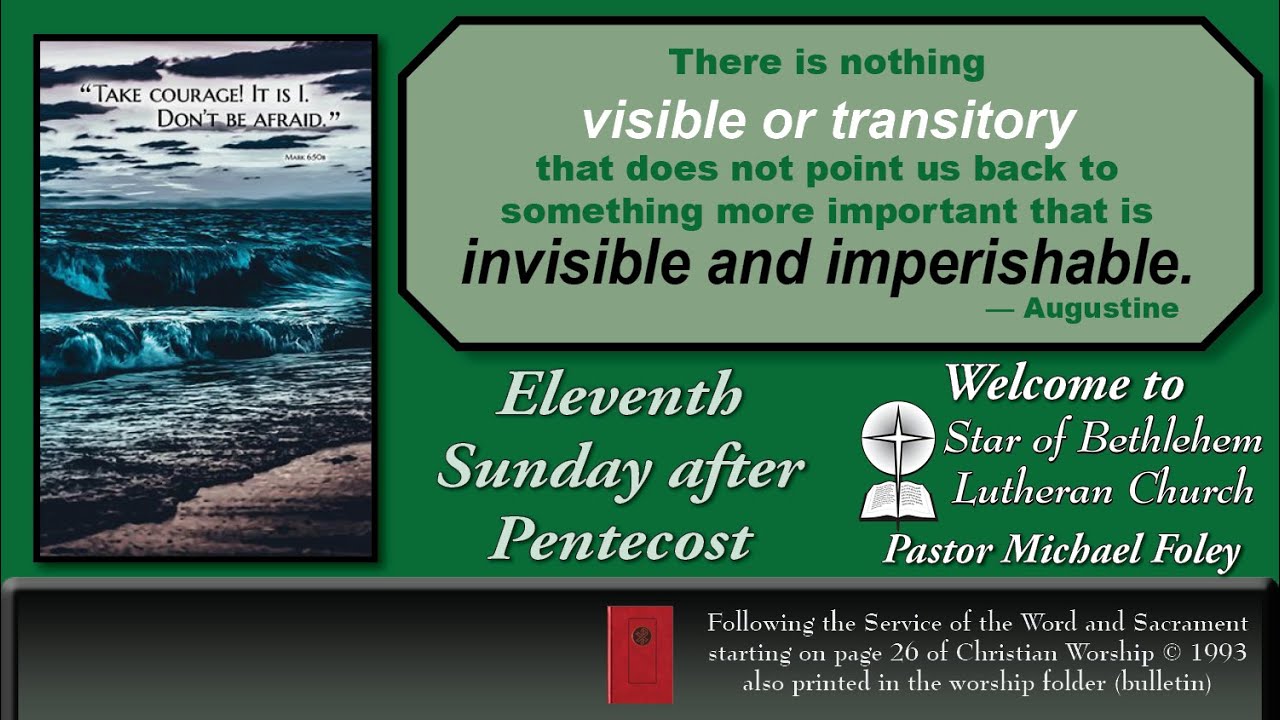 2024 August 4 — Eleventh Sunday after Pentecost - YouTube