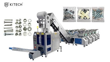 Automatic hardware screw counting and packing machine