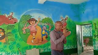 Primary School Bajana Campierganj Pervez Alam Ansari Head Master Painting By Gulab Art