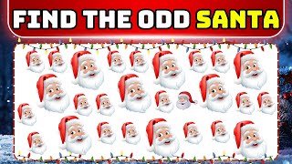Christmas Edition : Find the ODD One Out 🌲🎅❄️ 30 Levels Christmas Emoji Quiz | Easy, Medium & Hard