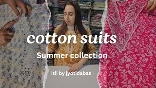 Most demanding cottonsuits with chiffondupatta (in budget)@ITiiByJyotiDabas summer collection.