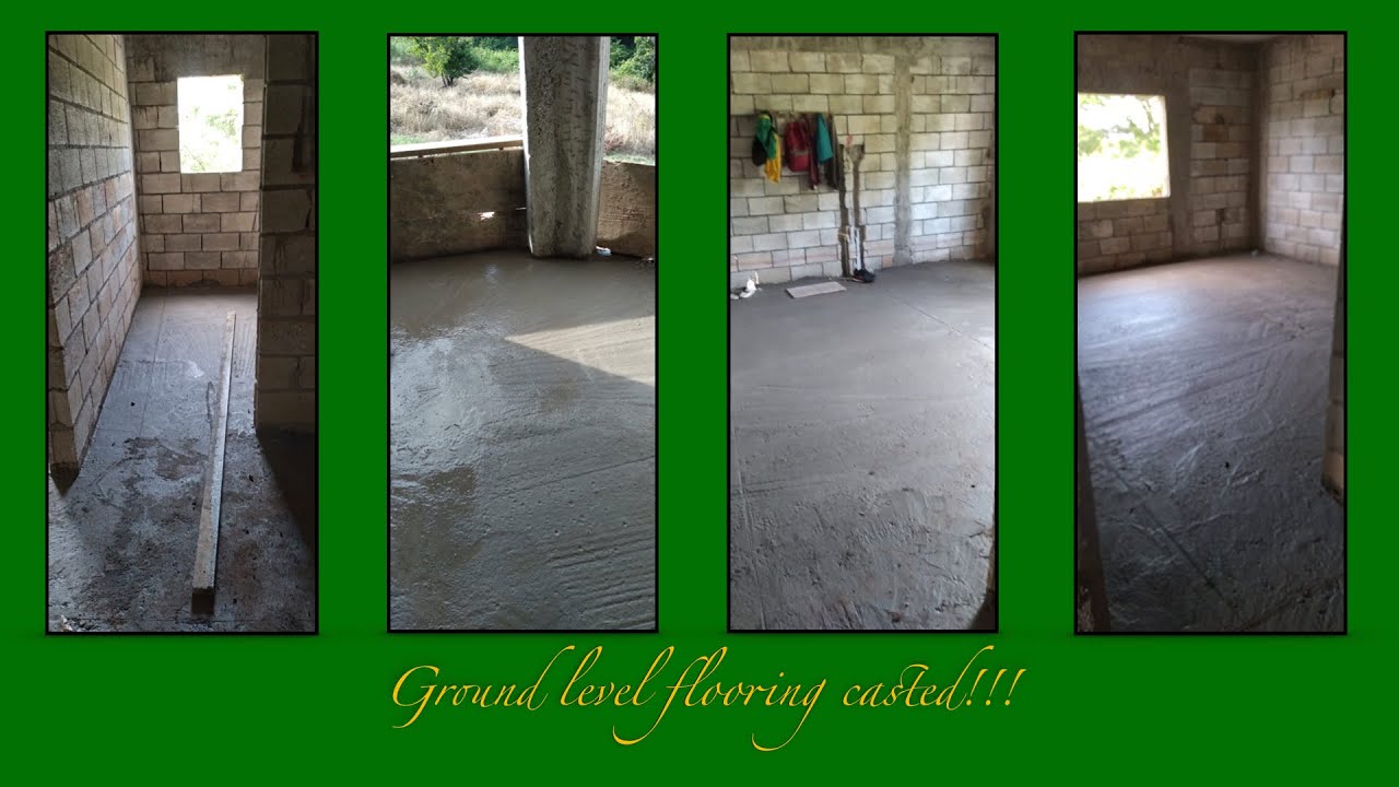 Building a house in Jamaica 🇯🇲 part 13 Ground level flooring casted