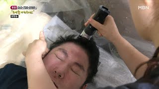 아들 머리 깎아주는 엄마