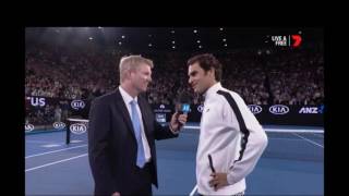 Roger Federer - Australian Open Semi-final Interview