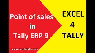 POS IN TALLY ERP | Point of Sale Invoice in Tally | POS entries in Tally ERP 9 | TALLY  POS LEARNING