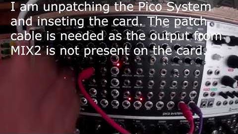 Erica Synths Pico System III generative patch preset card demonstration. Patched and unpatched.